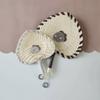 Weekend Outing: New Chinese-Style Small Palm Fans, Cute Handmade Creative Fans, Summer Sweet and Spicy Style Tassel Baby Palm Fans