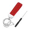 Leather Car Keychain with and Silver Red [uxcell] D-ring Keyring, Unisex,