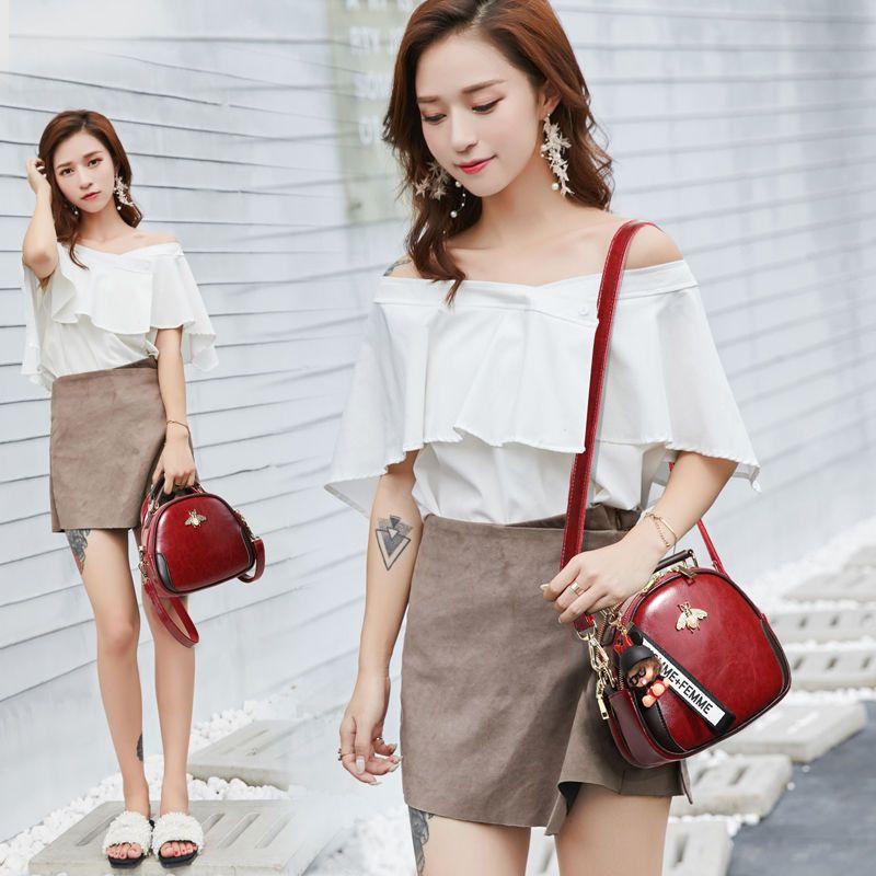 Women's Bags 2024 Small Bags Summer Round Retro Handbag Female Fashion Versatile Single Shoulder Crossbody Bag