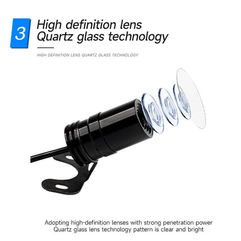 Motorcycle Angel Wings Projection Lights RGB Changing APP Control Both Sides LED Projector Underglow for Refit Kit Underbody 12V