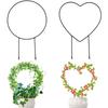 Garden Trellis Iron Climbing Plant Support with Black Rust Proof Coating for Indoor Flower Vine Trellis Plant Accessories