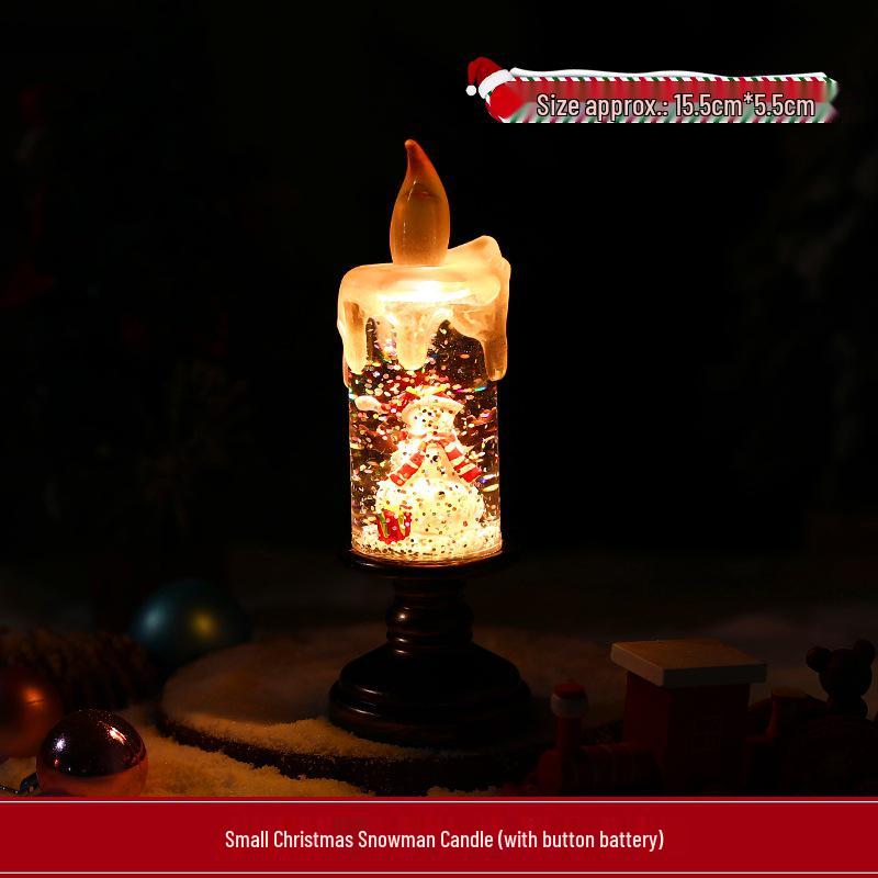 Cross-Border Christmas Candle Night Lights and Photo Prop Decorations