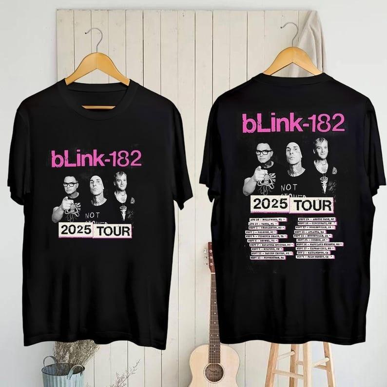 Blink-182 Missionary Impossible Tour 2025 T-Shirt Blink-182  Unisex T-Shirt L