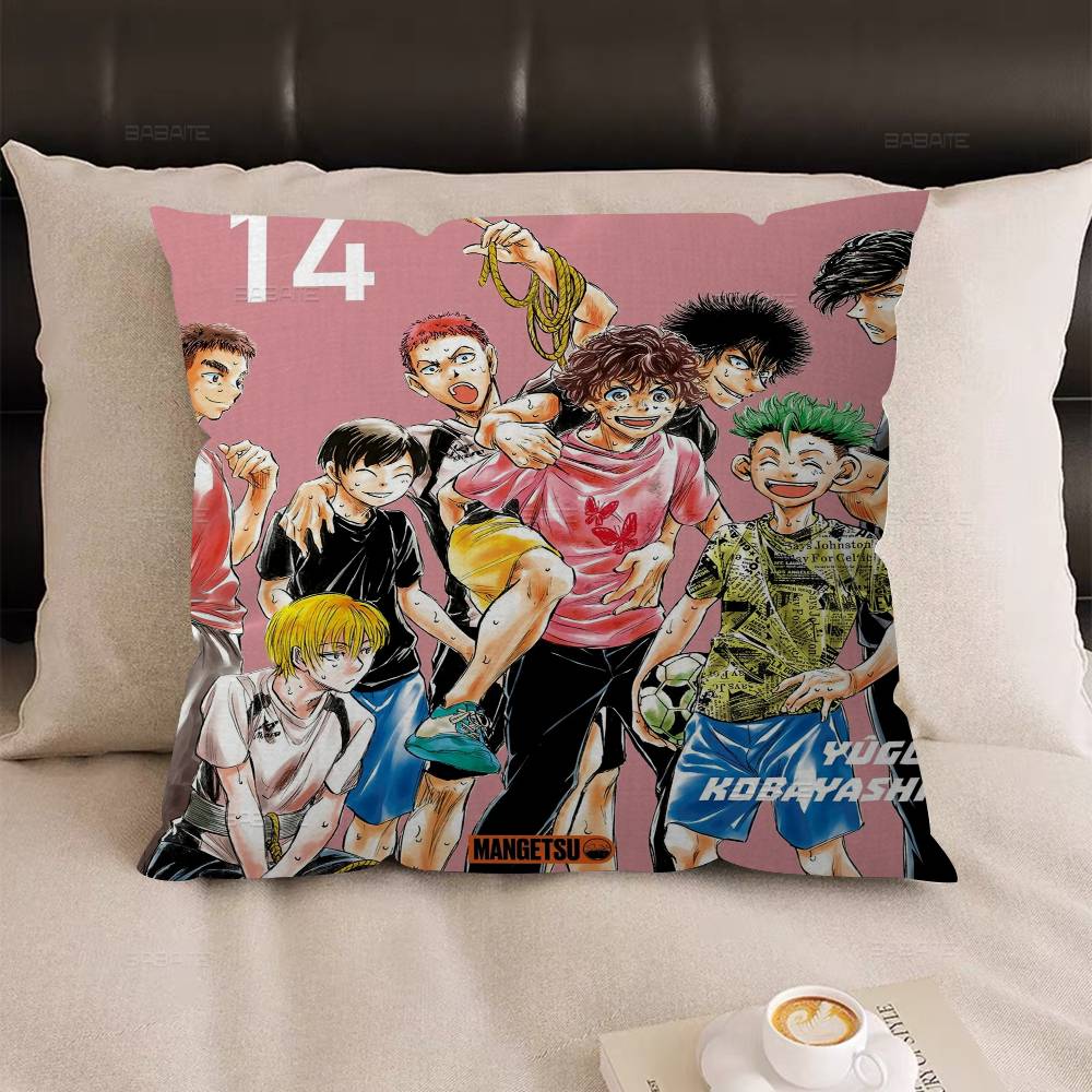 Ao Ashi Anime Cushion Cover Pillow Cover Decor Pillowcase Printed Cushion Case for Couch