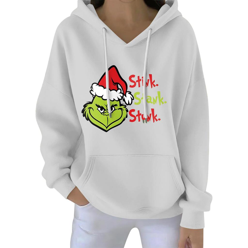 Women's Christmas  Hoodie Funny Cute Christmas Holiday Sweatshirt Pullover