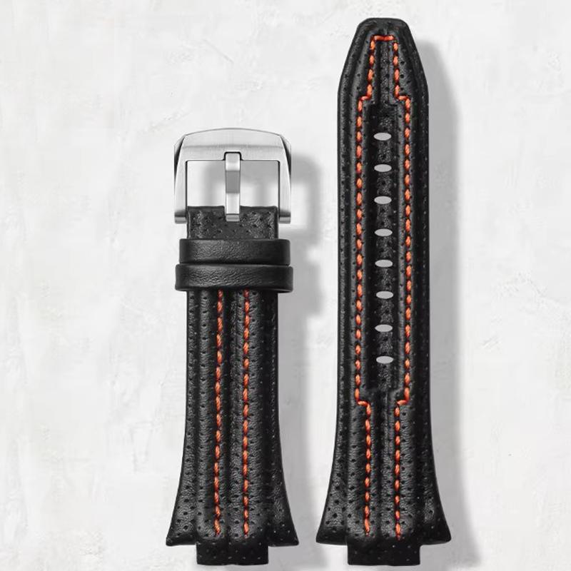 Genuine Leather Watch Strap 15mmx27mm for Seiko SNL017P1 SNL029P2 SNA595P2 SNL021P1 Watch Band Bracelets Watch Accessories band