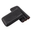 Portable Cigar Case 3 Holder Leather Humidor Box Cigar Moisturizing Protection Storage Bag
