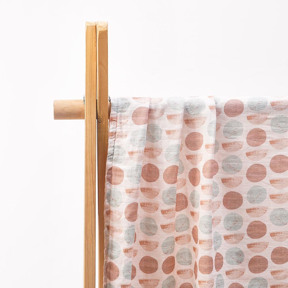 Kangobaby Bamboo Cotton Muslin Swaddle Blanket for Newborns