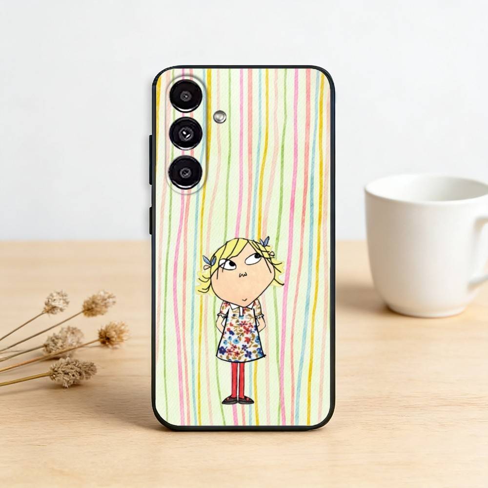 Charlie and Lola Anime     Phone Case For Samsung Galaxy A13,21s,22,31,32,52,53,71,72,73,Soft Black Cover