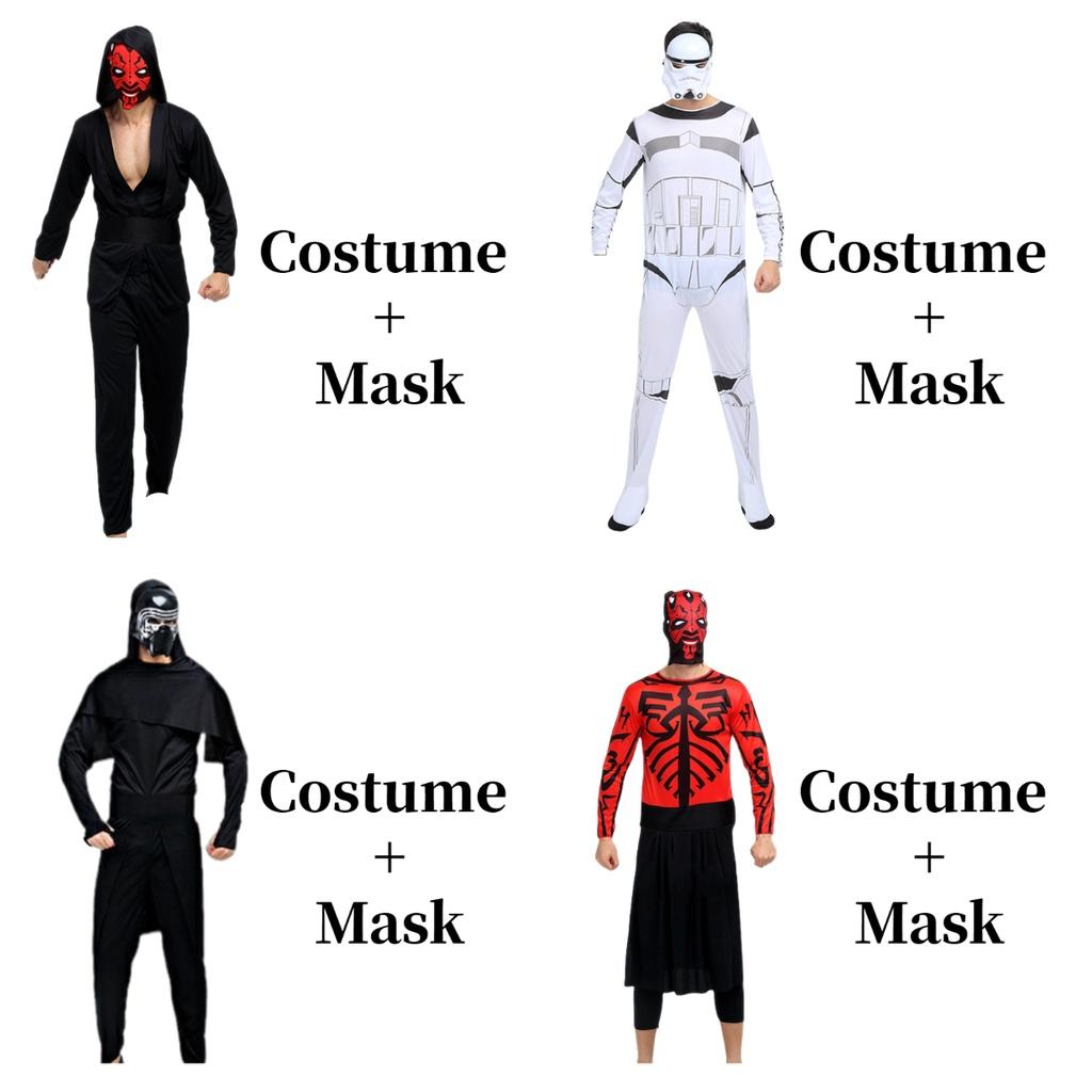 Halloween Star Wars Sith Jedi Anime Costume For Adults Polyester Fabric Fantasy Theme