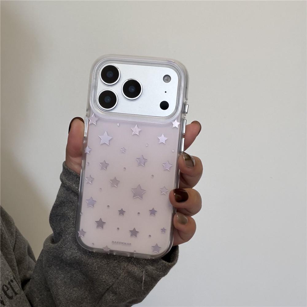 

Korean Style Fresh Laser Star iPhone Case for Pro Max Series 14