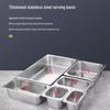 Stainless Steel Rectangular Food Pan with Lid