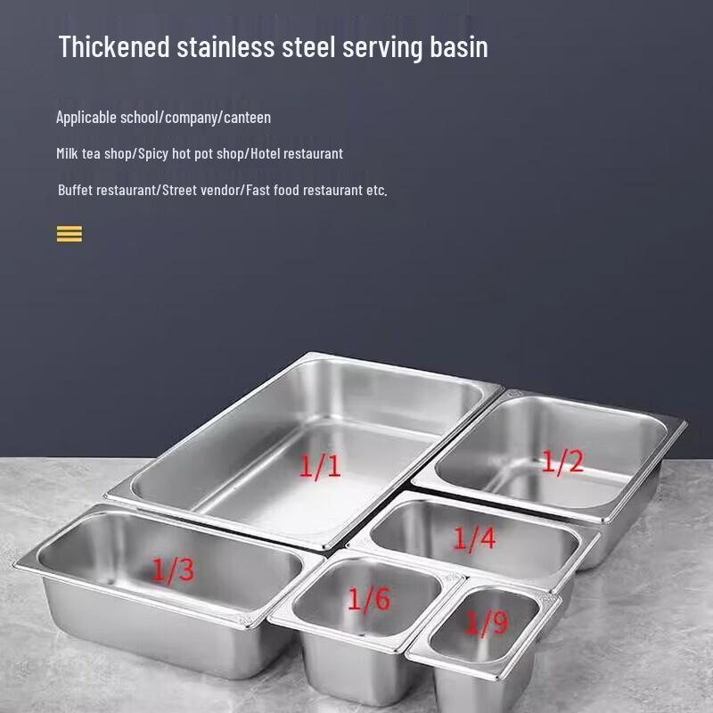 Stainless Steel Rectangular Food Pan with Lid