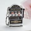 Simple Fashion Trend Keychain Toy Fruit Machine Slot Machine Keychain Personalized Creative Car Pendant Key Ring GiftAccessories