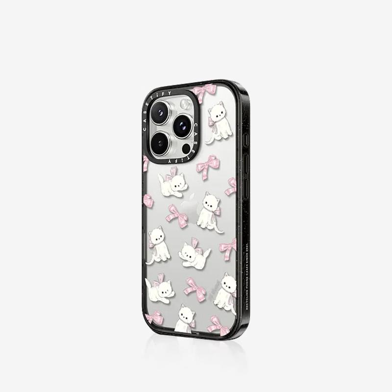 CASETIFY Forest Morning Series Bow Cat Anti-Drop Phone Case