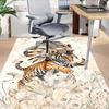 1PC Tiger Feather Non-Slip Floor carpet, Office, family, bedroom, Studio - Large Area Rug, Vibrant Colors-C0464
