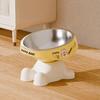 2026 Shaped Elevated Pet Feeding Bowl, Cute Pattern Dopamine Color Pet Food Bowl, Dog And Cat Water And Food Bowl, Neck Protection Anti-Slip Pet Bowl