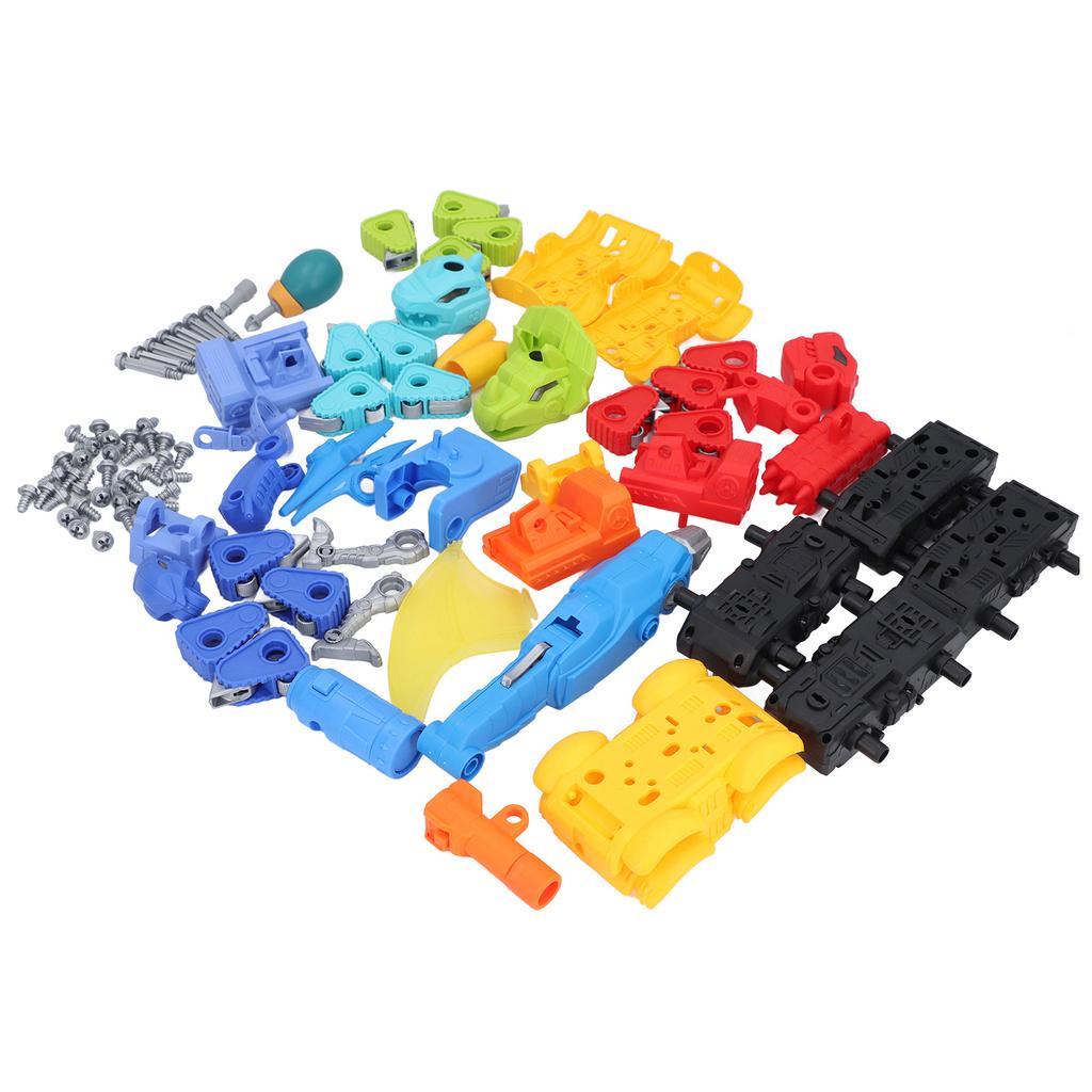 Dinosaurier Auto Spielzeug Set Simulation Realistisch DIY Dinosaurier Verwandlungsbohrer Spielzeug für Kinder