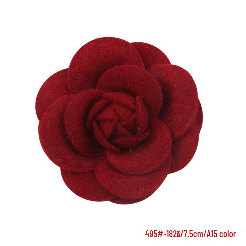 Non-Woven Camellia Flower Hair Clips: Elegant DIY Accessories for Jewelry and Clothing.