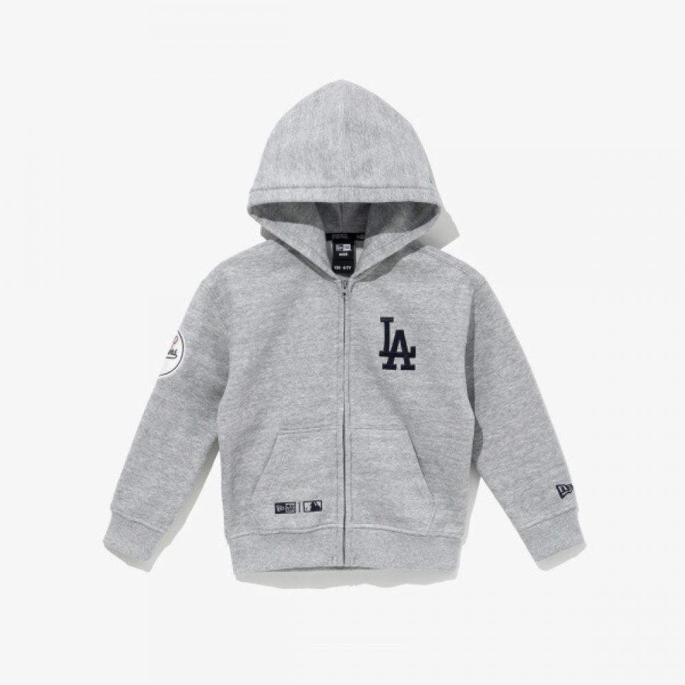 New Era Hooded Zip Up Mlb La Dodgers Heather Gray Heather gray/110 (45 years old)