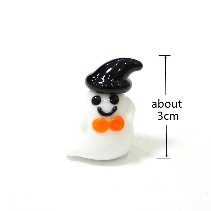 Mini Glass Animal Figurines Cute Snail Dolphin Octopus Whale Pig Cat Crab Duck Sea Turtle Rabbit Ghost Demon Hedgehog Ornaments