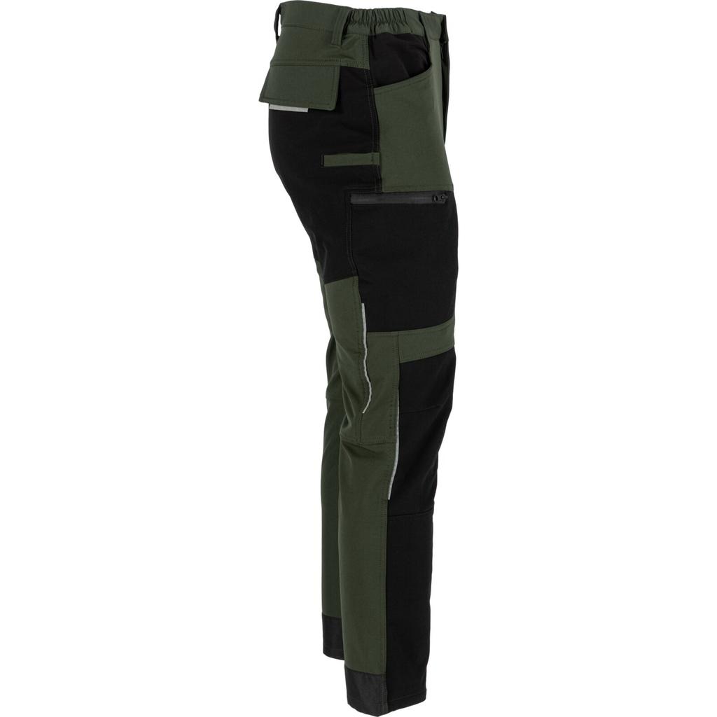 Green-Black Stretch Pants, "3Xl", Ce, Lahti