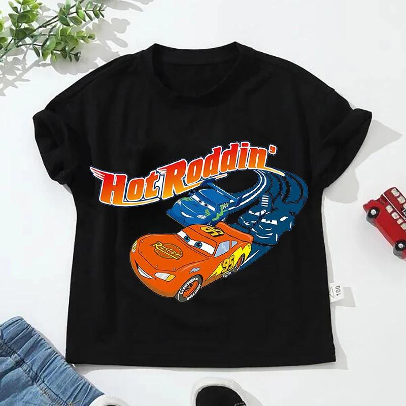 Women T-shirt Disney Car Pixar Lightning McQueen Print Short Sleeve Tshirts Cartoon Summer Short Sleeve T Shirts and Blouses Top