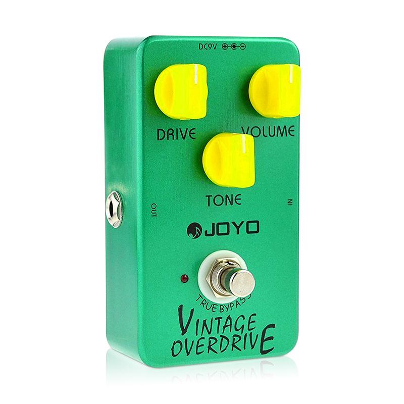 JOYO JF-01 Vintage Overdrive Gitarrenpedal Erzeugt warmen milden sanften Obertöne Overdrive-Pedal mit Sustain-Effekt