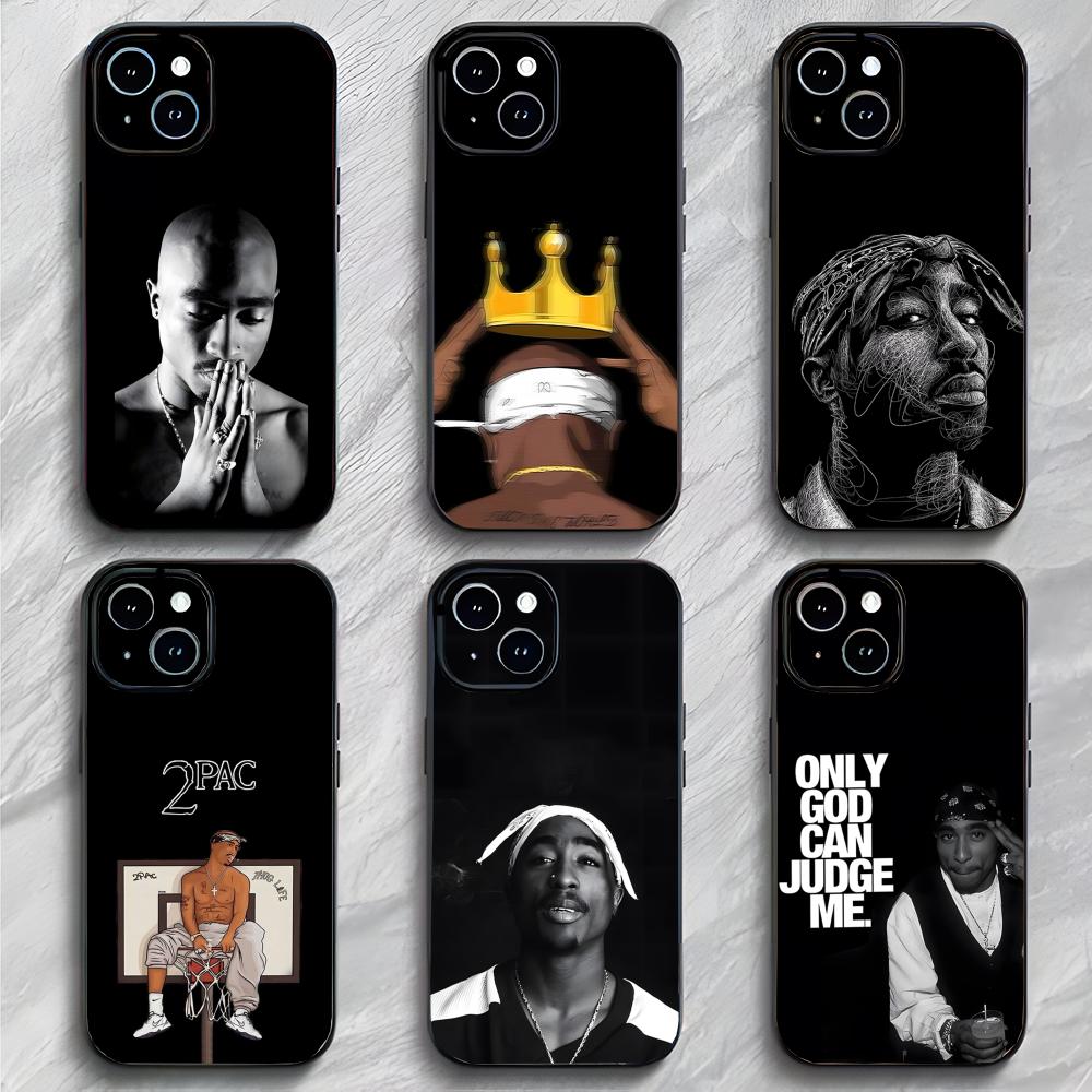 Rap Amerikanischer Sänger T-Tupac Shakur Handyhülle Handyhülle Weiche Verpackung Leicht Für iPhone17 16 15 14 13ProMax