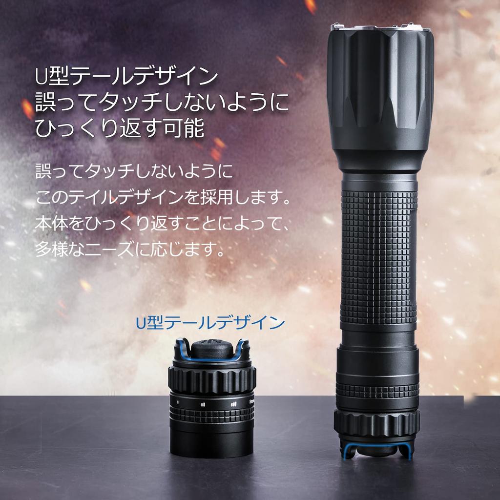 NEXTORCH TA30 max LED High Brightness 2100 Powerful Tactical Military IPX8 USB Disaster Power Outage Outdoor Night Fishing Flashlight, Lumens,