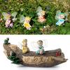 4Pcs/Set Fairy Garden DIY Flower Angels Ornament Miniature Decor Resin Figurines