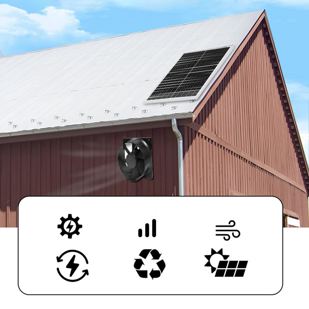 High Airflow 12V DC Inline Duct Fan For Home Ventilation Solar Powered 5.5x2.1mm Female Connector Durable ABS Plastic