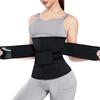 CtriLady Waist Cincher Belly Breathable Women's Corset, Wrap, Shapewear, Tightens, Shapes, (Black, 2XL)