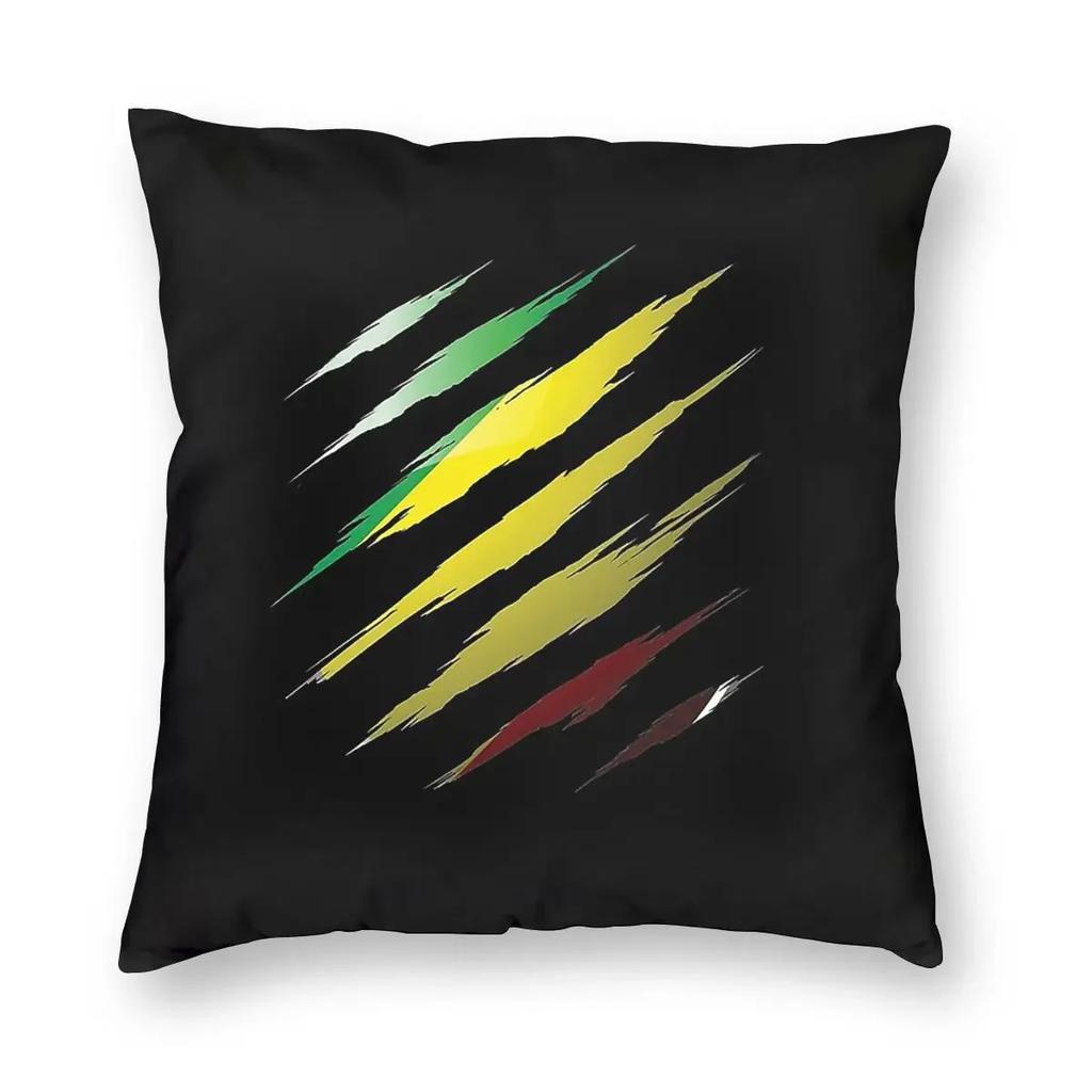 Republic Of Congo Flag Square Pillow Case Throw Pillow Congolese Awesome Cushion Covers
