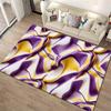 Abstract Purple and Gold Swirl Pattern Carpet for Modern Living Rooms Suitable for use as an anti-slip for living room bedroom sofas