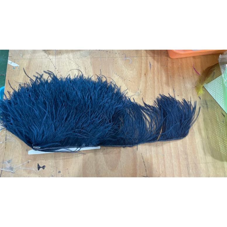 Feather White Ostrich Feather Trim for Wedding Party Dress Decorative Clothing Sewing Accessories 10-22cm Long Plume Fringe