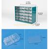 Model Stackable Clear Drawer Organizers 25 Compartments For Tool Hardware Accessories Easy Cleaning Designs top sale