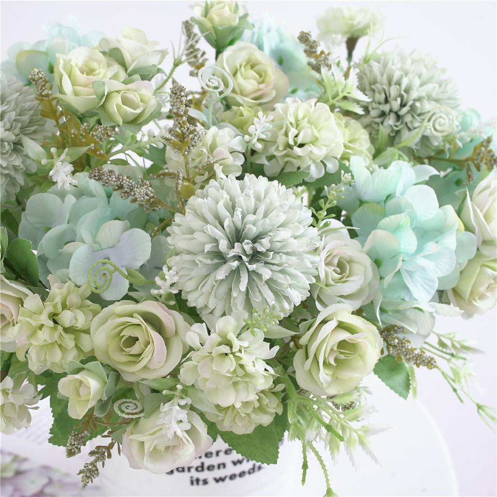 Beautiful Artificial Silk Fake Flowers Wedding Valentines Bouquet Bridal Decor