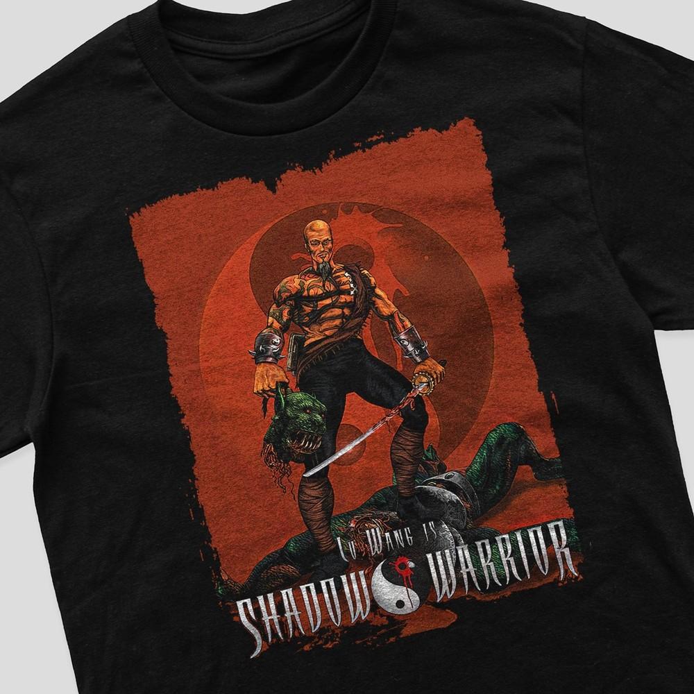 Shadow Warrior Gaming T Shirt Old School Gift 80s 90s Retro