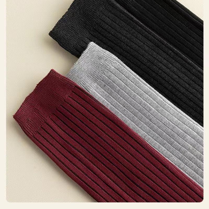 1 Pereche Ciorapi Dama de Înaltă Calitate Ciorapi Calduroși peste Genunchi Jambiere din Bumbac Moale Ciorapi Lungi cu Dungi Ciorapi Lungi până la Coapsă Ciorapi Lungi