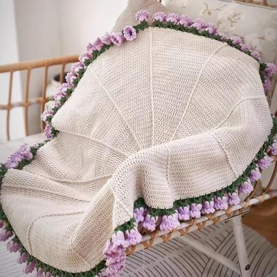 Handmade Wool Diy Bouquet Rose Blanket Material Pack Crocheted Lily Of The Valley Creative Gift Knitting