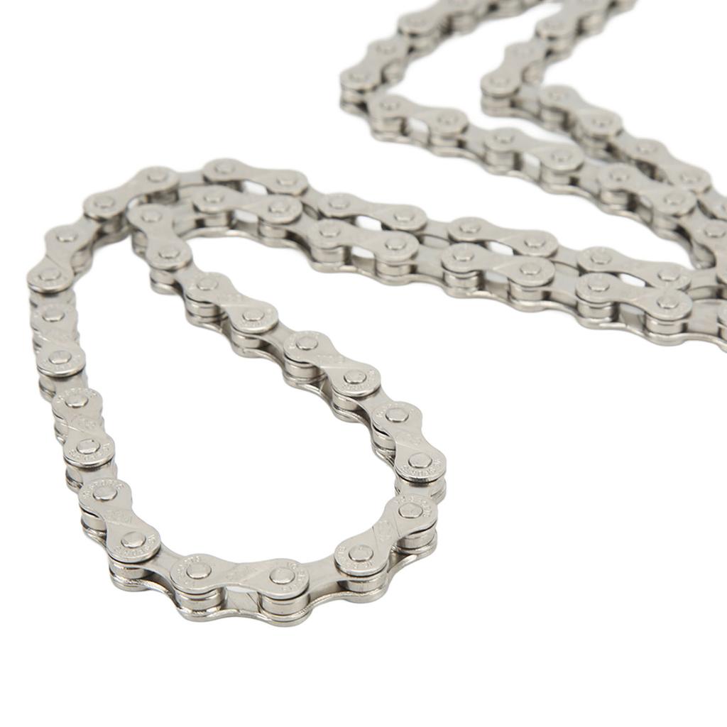 8-Gang Fahrradkette Kohlenstoffstahl Silber Rennrad 116 Glieder Fahrradkette Ersatz für VG SPORTS