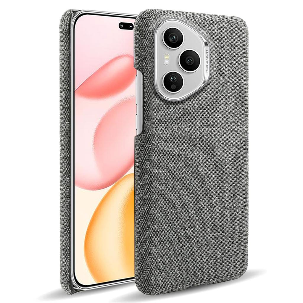 For Honor 400 Pro 5G (Global) Phone Case Cloth Texture Anti-Scratch Protective PC Back Cover