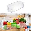 Refrigerator Door Basket Replacement for W11239961, Clear Plastic Bin with Raised Walls for Restoring Damaged or Missing Right-Side Shelf