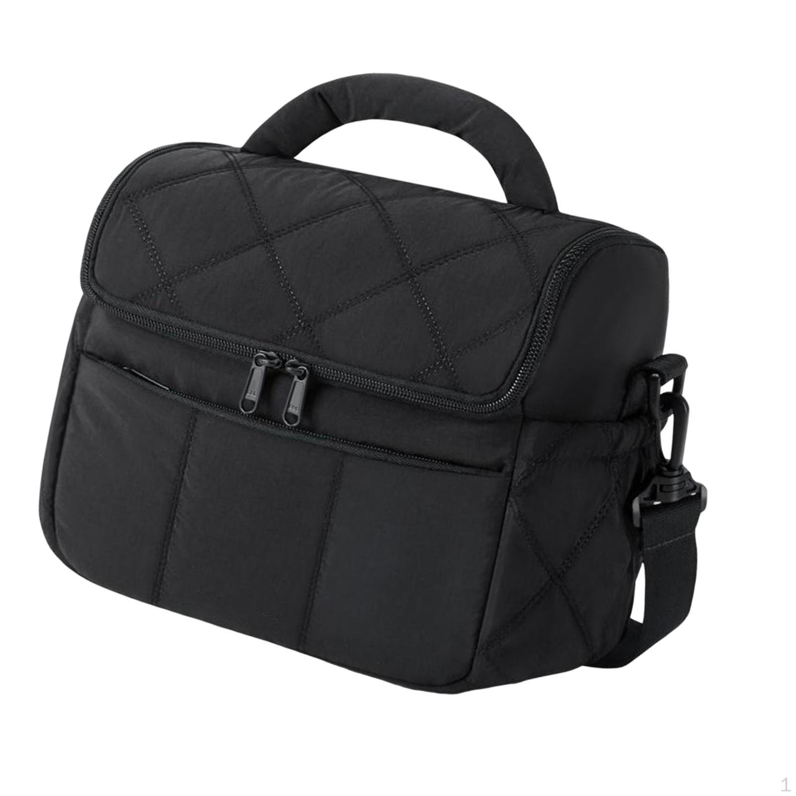 

Bag Food Container Lunch Tote Lightweight Zippered for Camping Picnic Travel чёрный