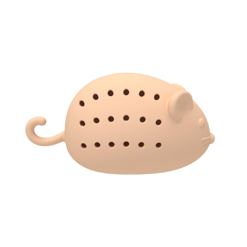 

Catnip chew-resistant teething toy for entertaining cats бежевий