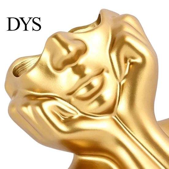 Multi-purpose Stationery Holder Abstract Face Vase, Artistic Female Pen Holder, Makeup Brush Office Supplies Organizer Modern Decorative Vase
