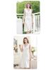 Luxurious Mulberry Silk French Nightgown - Women's V-Neck, Wide Shoulder Straps, Mid-Length