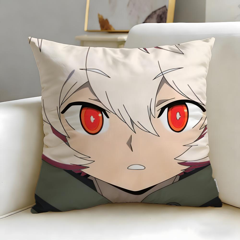 anime World Trigger Cushion Cover Soft  EasyWash Pillow Case  Versatile for Couch Bed Travel and Office