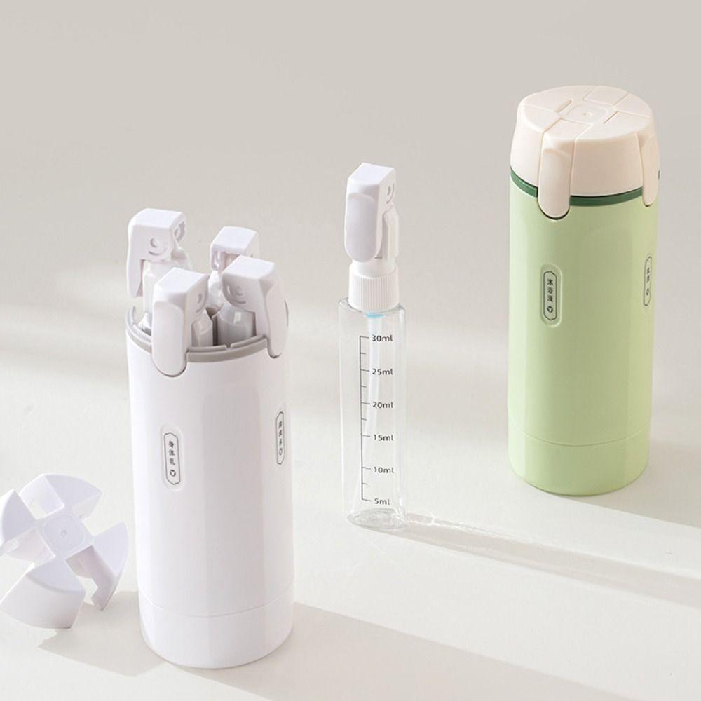 4 In 1 Travel Refillable Bottles Set Leak Proof Liquid Dispenser Bottle  Conditioner